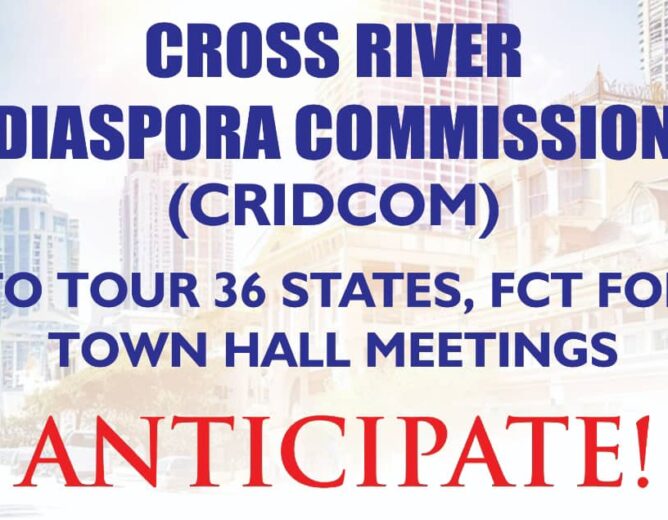 C’River Diaspora Commission to hold Town Hall Meetings Across Nigeria